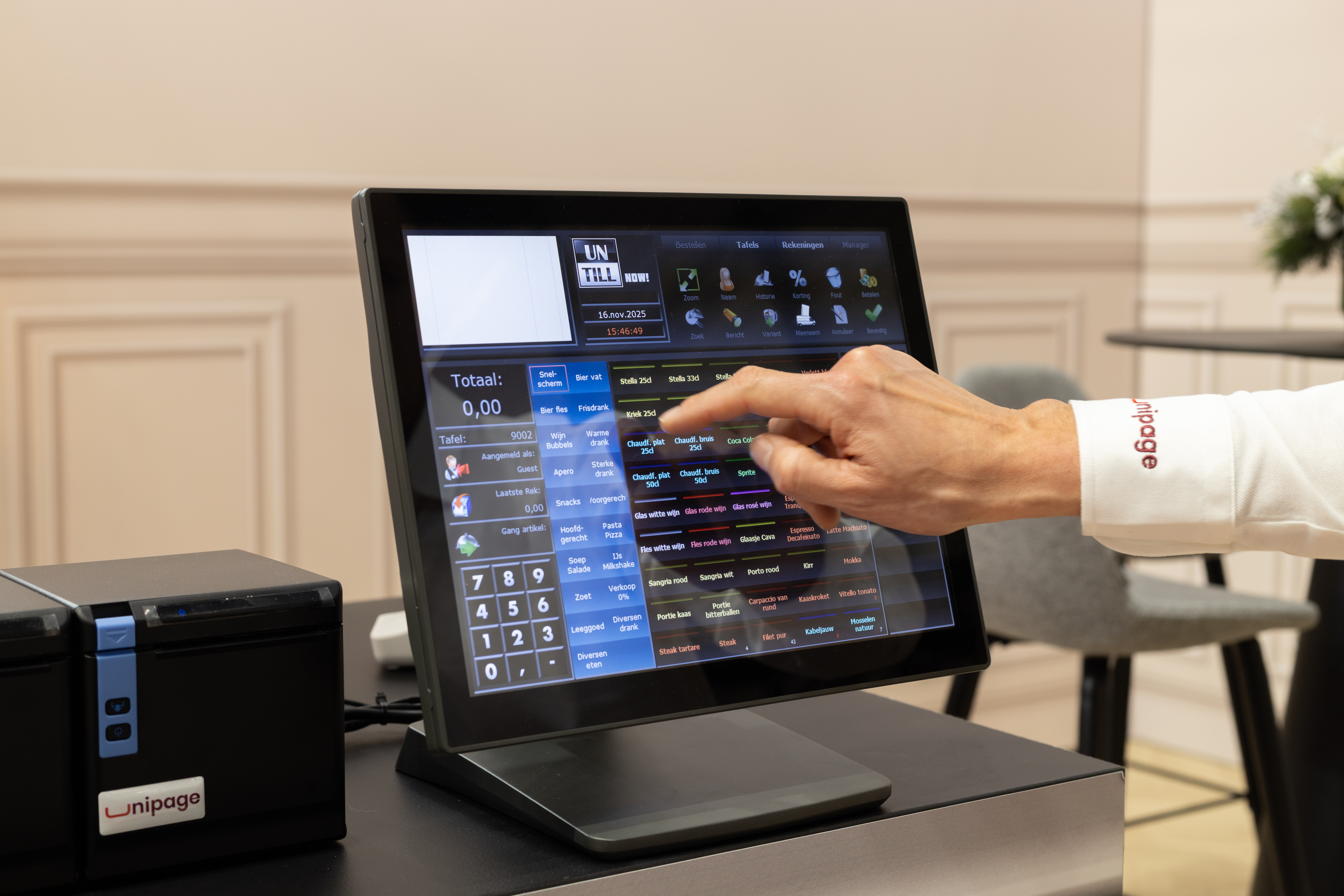 Untill kassasysteem voor restaurants via Unipage